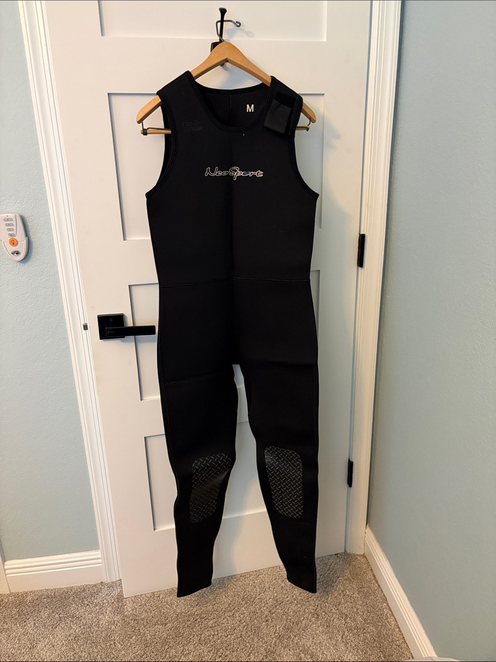 AlderSport Black Neoprene Wetsuit Bib - M